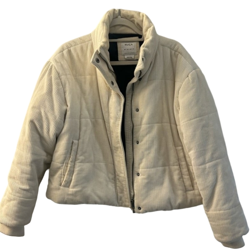 RVCA Eezeh Corduroy Puffer Jacket Size Small - Picture 14 of 16